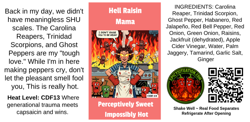 Label art for Hell Raisin Mama
