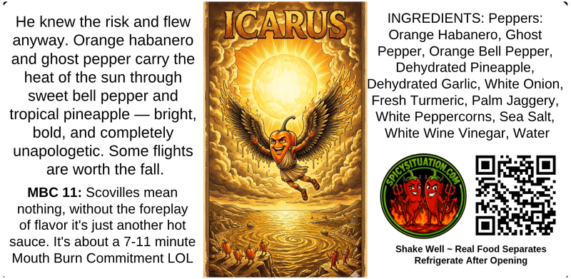 Label art for Icarus