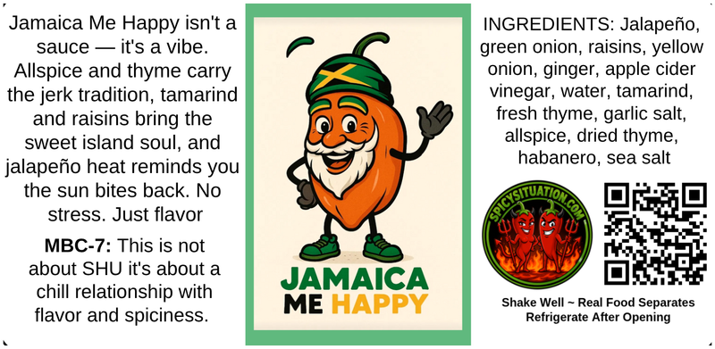Label art for Jamaica Me Happy