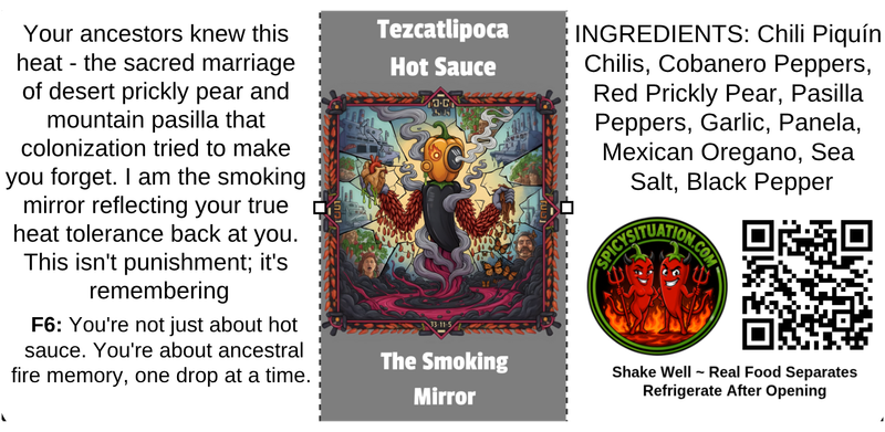 Label art for Tezcatlipoca